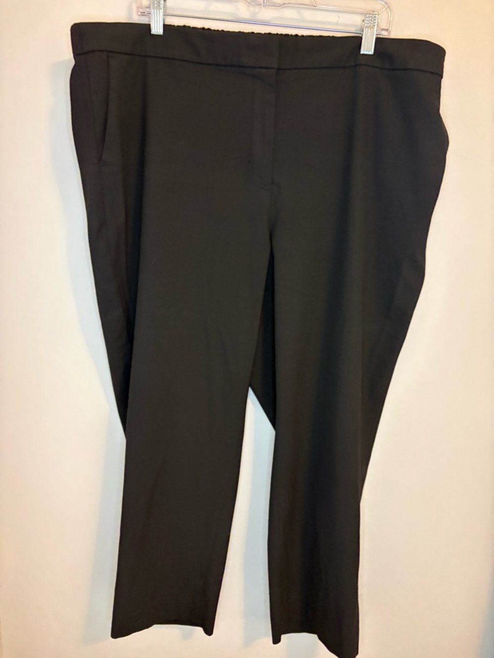 J.Crew Re-Imagined Black Pull On Pants Size 20 Stretch Career